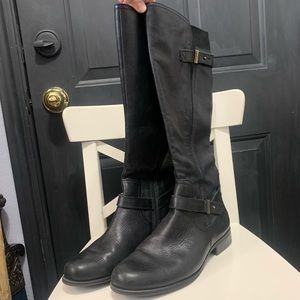 Naturalizer Joan tall black leather boot size 10